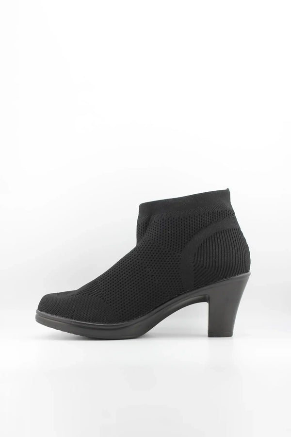 Bernie Mev Knitted Mesh Ankle Boots with Heel